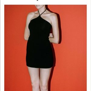 Brandy Melville Cammy halter dress black